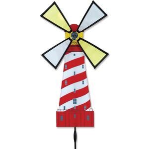 Lighthouse Garden Wind Spinner by Premier Designs White Shoal NEW Garden Decor
